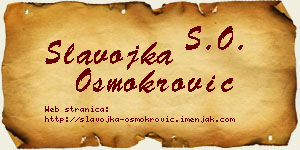 Slavojka Osmokrović vizit kartica